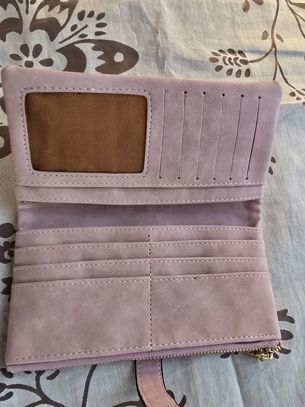 Soft Pink Women's Trifold Wallet with Card Slots
